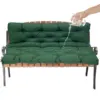 Waterproof Bench Cushions for Outdoor Furniture Thick Garden Swing Seat Cushions Backrest 2/3 Seater Replacement Cushion 1