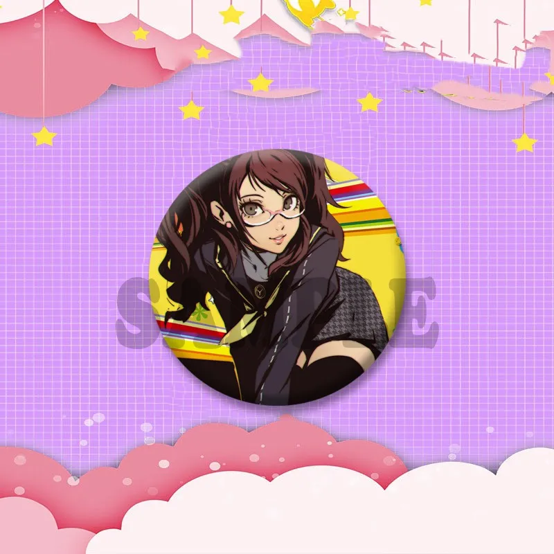 Anime-Spiel-Serie Button-Badges Yu Narukami Yosuke Anstecknadeln Cartoon Chie Satonaka Yukiko Brosche Maßgefertigter Schmuck Accessoires – Detail 15