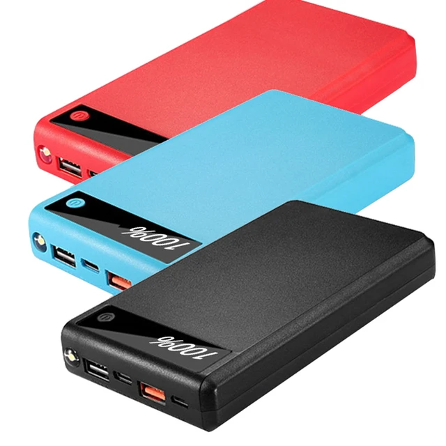 Display Screen Power Bank Case Micro Type-c Input 6*18650 Battery External Charger DIY Powerbank Box Outer Case 1