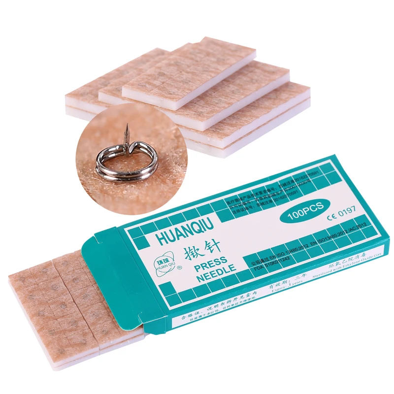 Sterile Ear Press Needle Auricular Acupuncture needle Beauty Health Intradermal needle 10 boxes 100pcs / 0.25*1.3mm disposable acupuncture needle