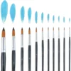11pcs Round Paint Brush Basic Set for Watercolor, Acrylic, Gouache, Ink, and Tempera Painting 3