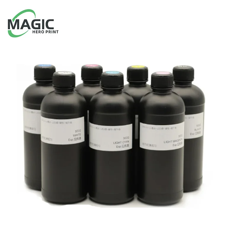 Led Gloss Ink Garrafa para Impressora Epson Verniz para Todos Inkjet uv L1800 1390 1410 R280 R330 1000ml Novo uv - Imagem 3
