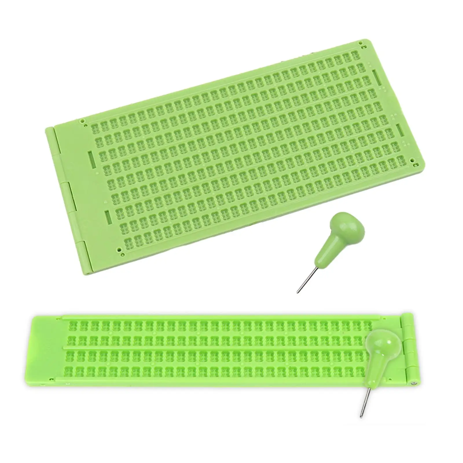 Braille Writing Slate Learning Supplies Portable Braille Fingerboard Writing with Stylus for Beginners Practice