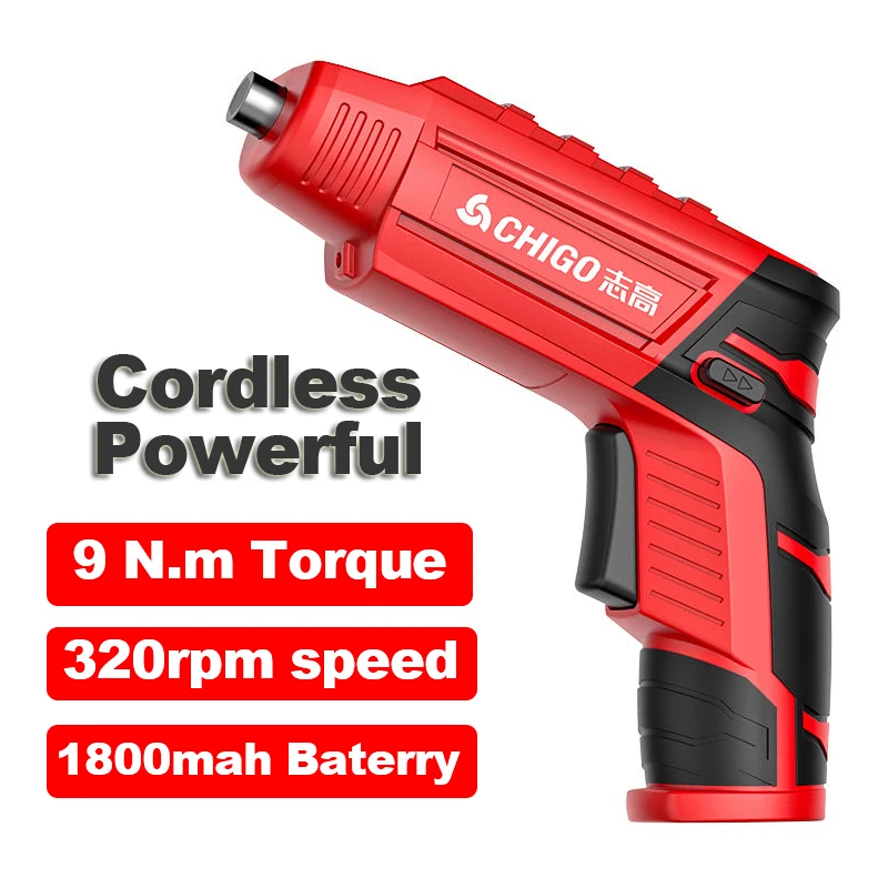 CHIGO9NmTorqueCordlessElectricScrewdriverRechargeablePower