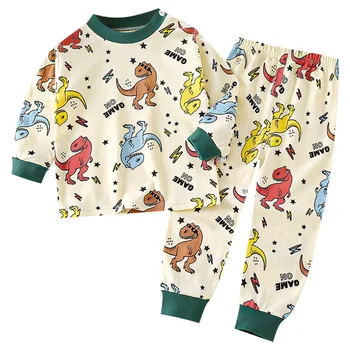 Cotone Autunno Inverno Abbigliamento Pantaloni Indumenti da notte Intimo Abbigliamento per bambini Set per bambini Abbigliamento per bambini Ragazzi Ragazze 1