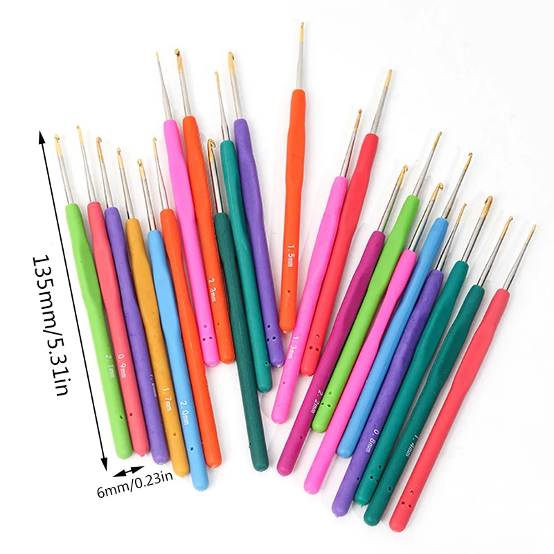 0.5mm-2.5mm 1pcs Crochet Hooks Needles Small Lace Yarn Weave Knitting Needles  Hook For Dolls Tools 16 Sizes Hooks For Knitting - AliExpress