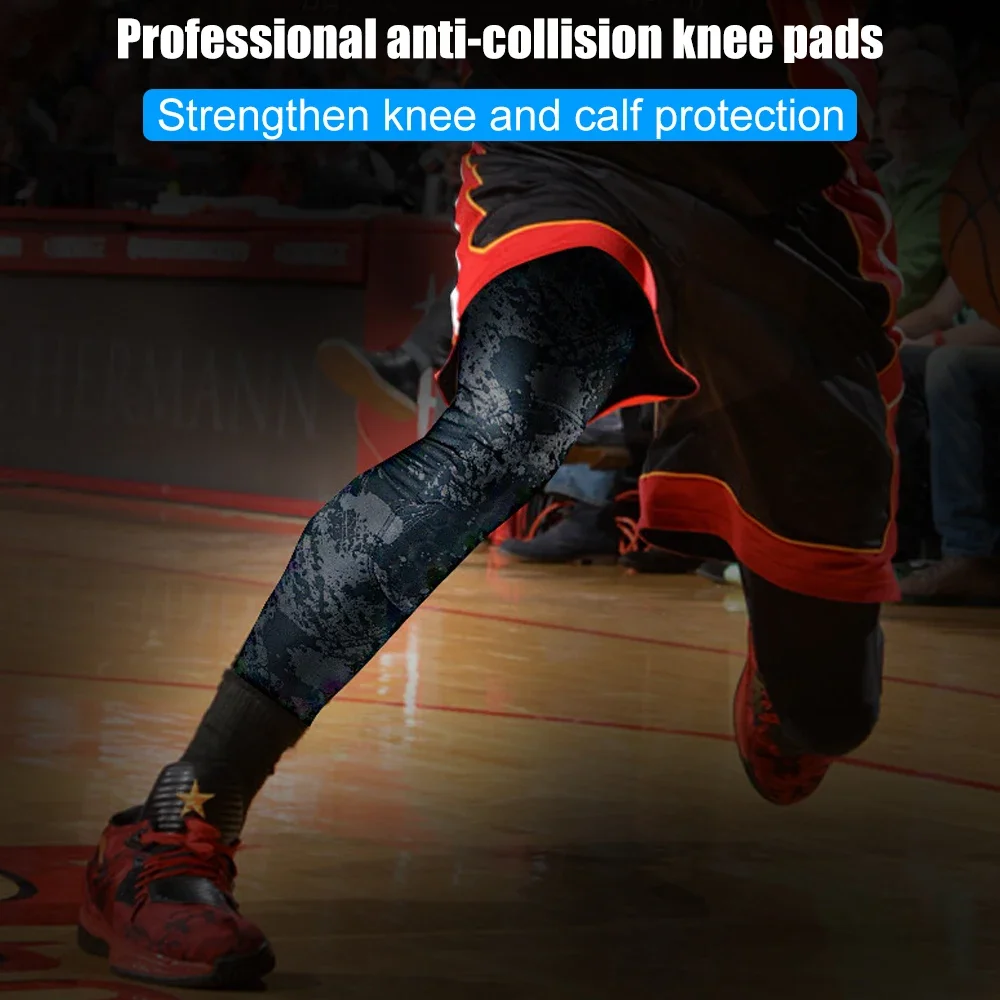 1Pcs Knee Support Brace, Leg Sleeve Knee Pad Protector Anti-Slip Honeycomb KneePad -Volleyball Baseball Football Wrestling