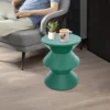 Side Table PET Round Modern Sofa Side Table, Floor Standing End Table 4