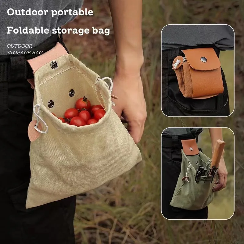 1pc Portable Outdoor Foraging Bag Camping Storage camping storage bag