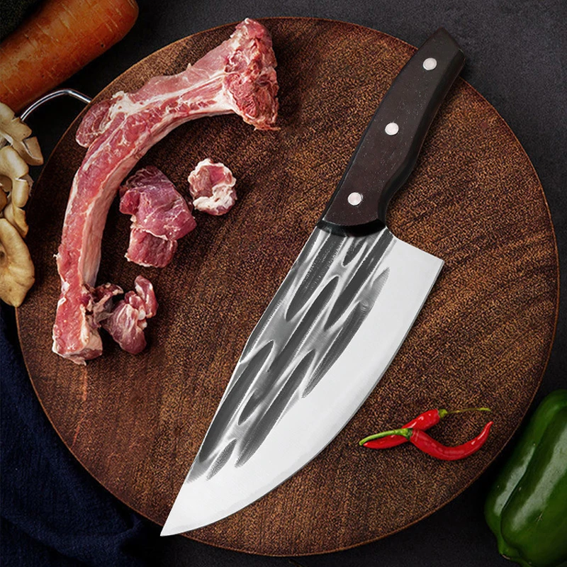 

Professional Forged Knife Stainless Steel Meat Vegetables Slicer Butcher Cleaver Handmade Knife Chef Knife Set Knives Cooking