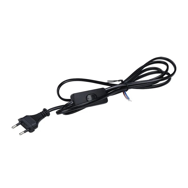 Acheter 303 interrupteur marche/arrêt alimentation ca en ligne ue  connecteur d'extension câble électrique cordon fil pour LED éclairage de  bureau bricolage réparation