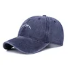 Washed Cotton Mountain Embroidered Baseball Caps Women Men Summer Anti-Sun Peaked Unisex Trucker Gorras Beach Sun Hat Hip Hop 4