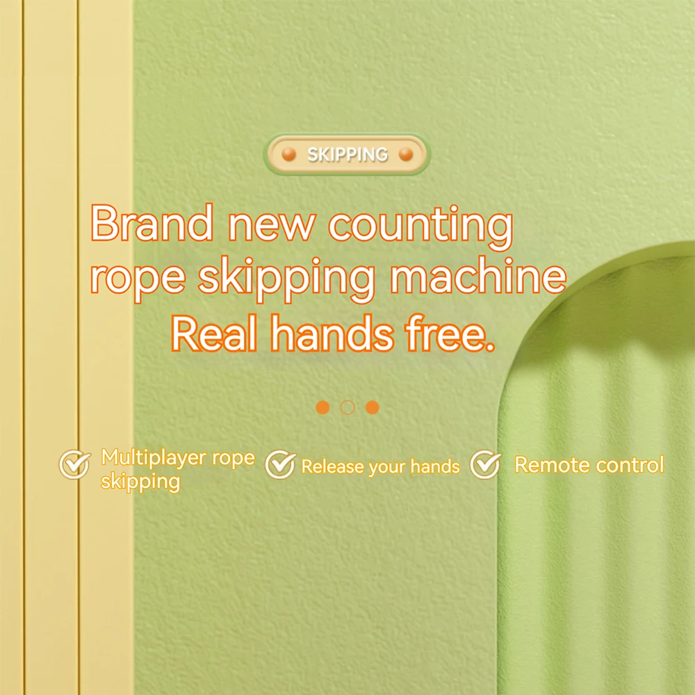 Description Picture 2 of itemST ORIGINAL Smart Automatic Electric Skipping Rope Machine Remote Control Digital Counting Jump Rope Machine for Kids Fitness