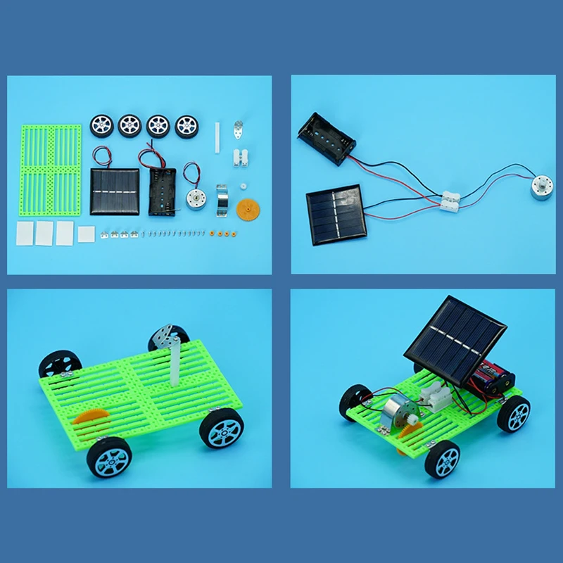 Creative Solar Car Technology Small Production Kids Science Experiments Small Invention Toy Handmade DIY Material Kit