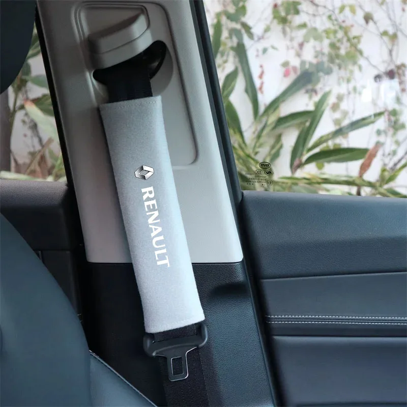 르노 RS 메간 2 3 4 트래픽 시닉 2 클리오 캡쳐 트윙고 QM6 자동차 액세서리용 2개 자동차 안전벨트 어깨 보호 패드