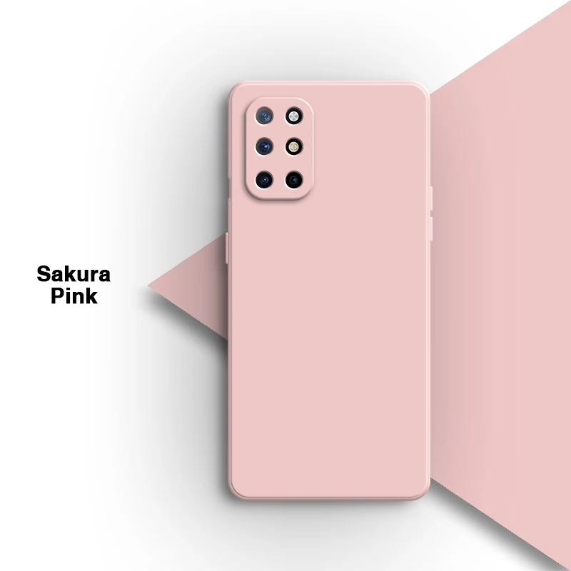 Elegant Soft Silicone Square Bumper Phone Case - Solid Color Protective Cover