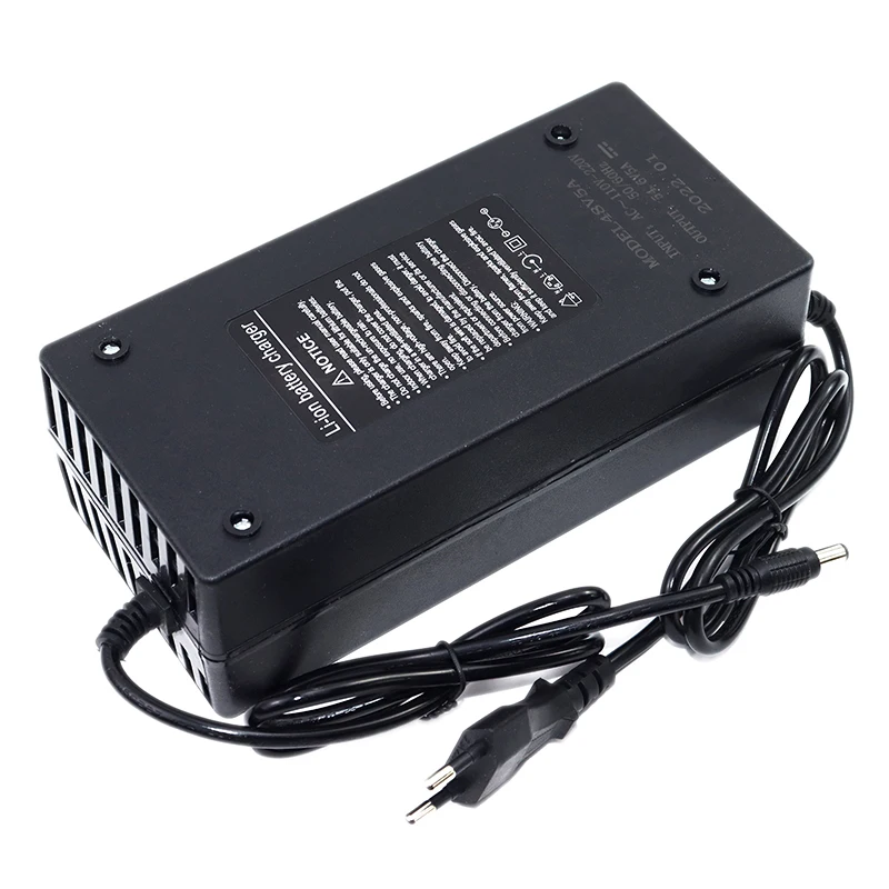 Pro Series 54.6V 5A fast lithium battery charger optimized for 13S 48V electric bike battery packs