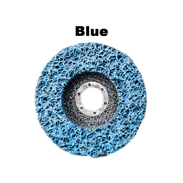 2/5pcs 125mm Grind Disc Abrasive Wheel Paint Rust Remover Poly Strip Disc for Angle Grinder Clean Polish Metal Motorcycles Car Blue