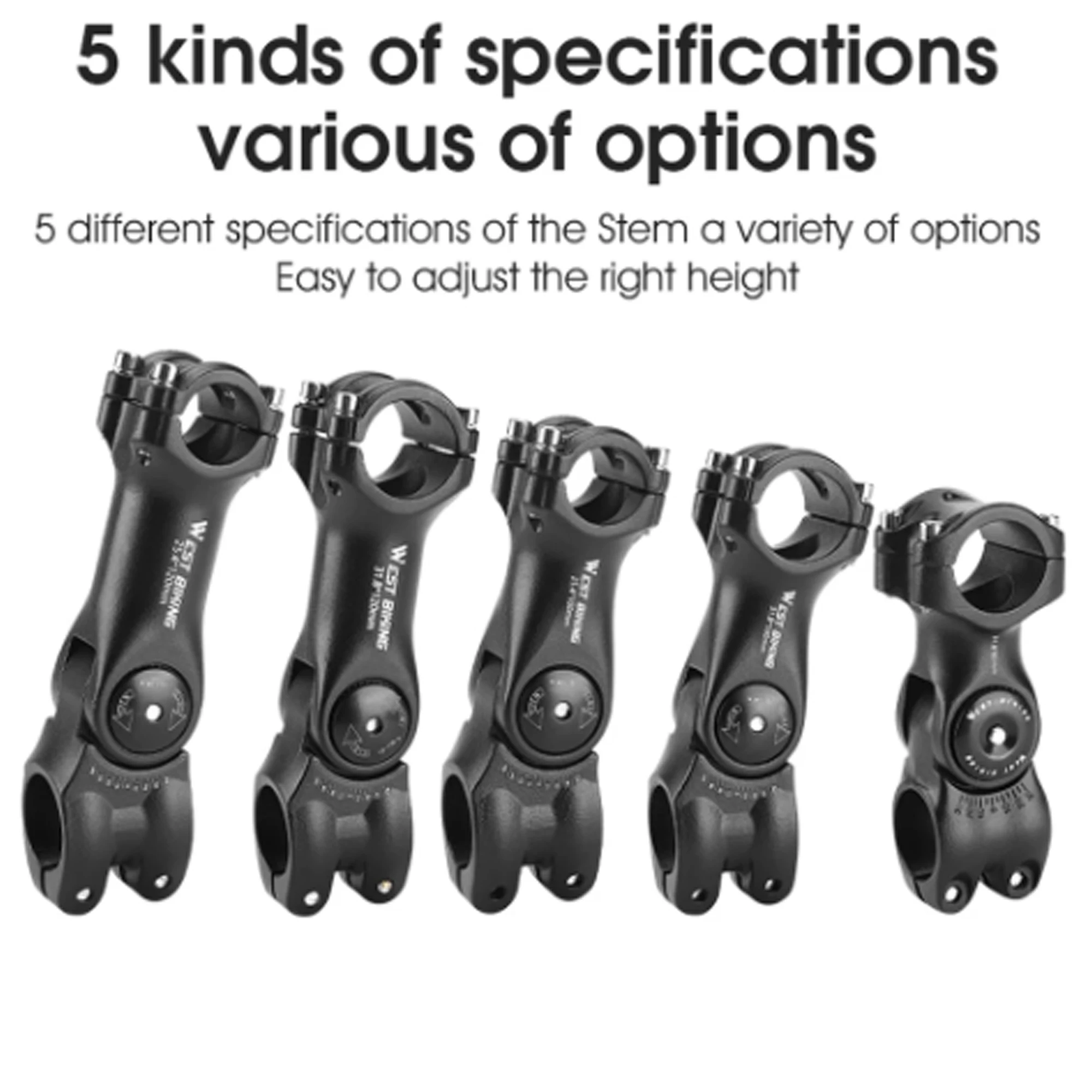 Bicycle Stem Adjustable Variable 60 Degree Angle Aluminum Alloy Bike Handlebar Riser Road Bike Front Fork Stem Adapter