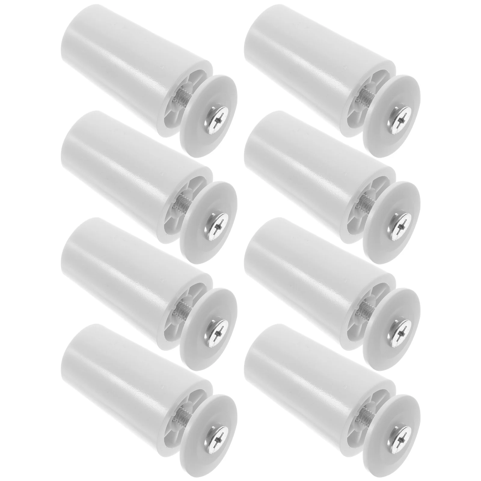 6 Tapones Para Persiana De Ventana - Tope De Seguridad, Plástico Marrón, 40 Mm - Incluye Tornillos