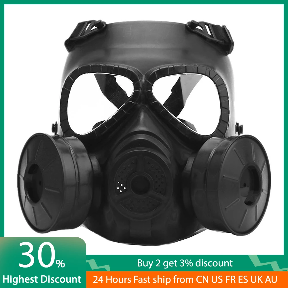 Mascarilla facial para juegos al aire libre, máscara de Gas protectora