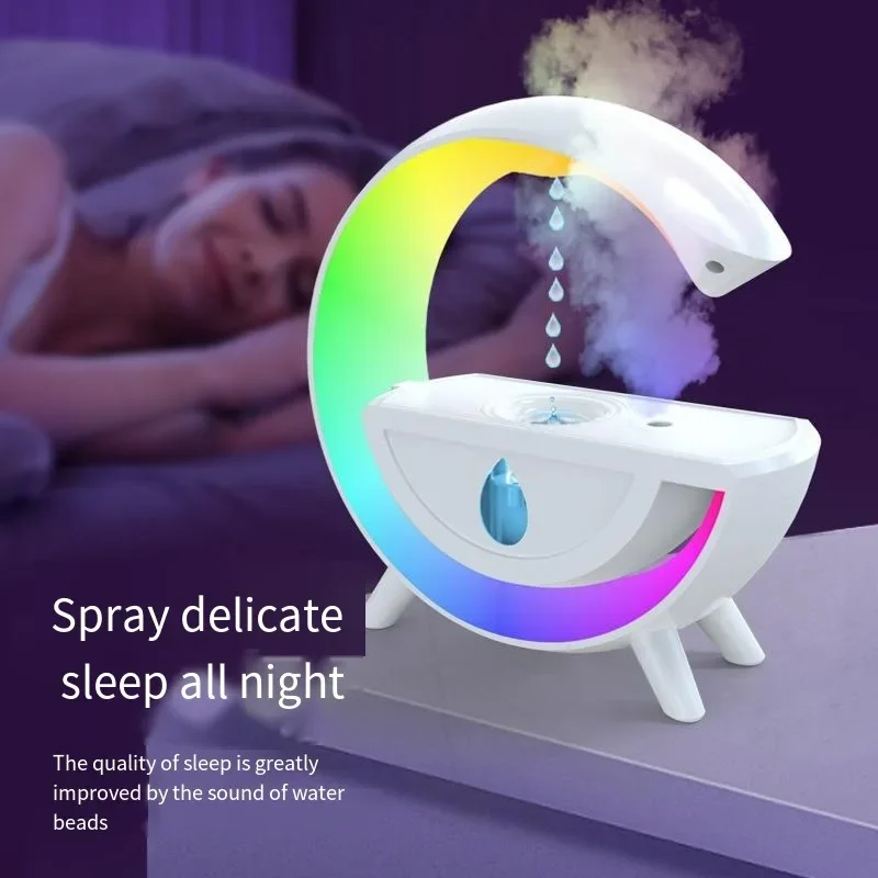 

Water Droplet Air Humidifier Anti-Gravity RGB Night Light Creative Aromatherapy Machine Home Fogger Diffuser Holiday Cool Gifts
