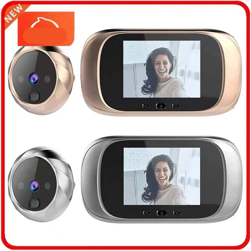 2.8 inch Door Ring Monitor LCD Digital Peephole Doorbell 90 Degree Door Eye Viewer Camera Night Vision Photo