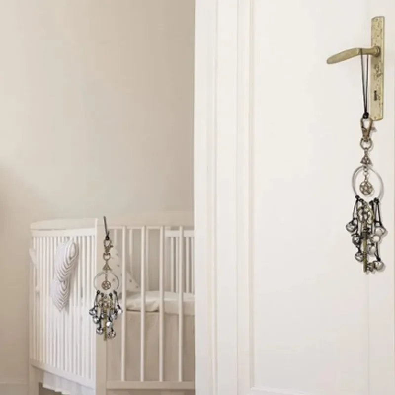 Witch Home Protection Decoration Kitchen Decoration Key Pendant Witch Bell Door Witch Bell Supplies Antique Magic Keys