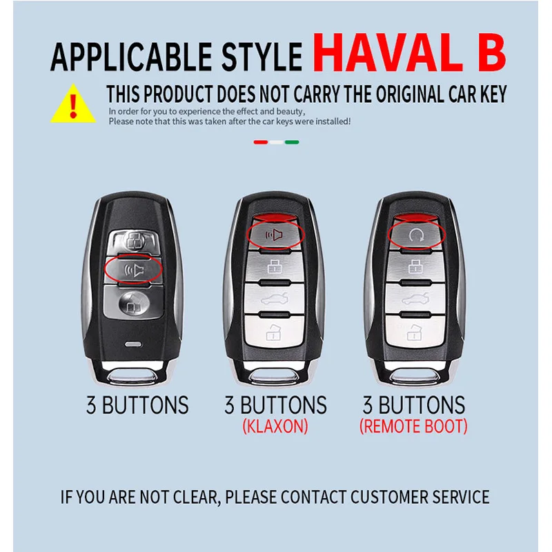 Custodia per chiave Auto in lega di zinco custodia per Great Wall Haval Hover H1 H4 H6 H7 H9 F5 F7 H2S GMW Coupe accessori per Auto Auto - S4f31b49e7873480ea4d8d5767d21814bI