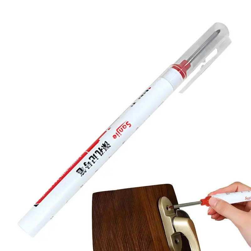 

Metal Glass Markers Long Nose Marker Pen With Bright Colors Carpentry Accessories For Electric Drilling Glass Installation