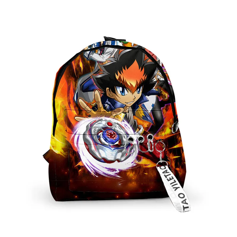 

Anime Beyblade Burst Evolution Men Women Backpack Fabric Oxford School Bag 3D Style Teenager Girls Child Bag Travel Backpack