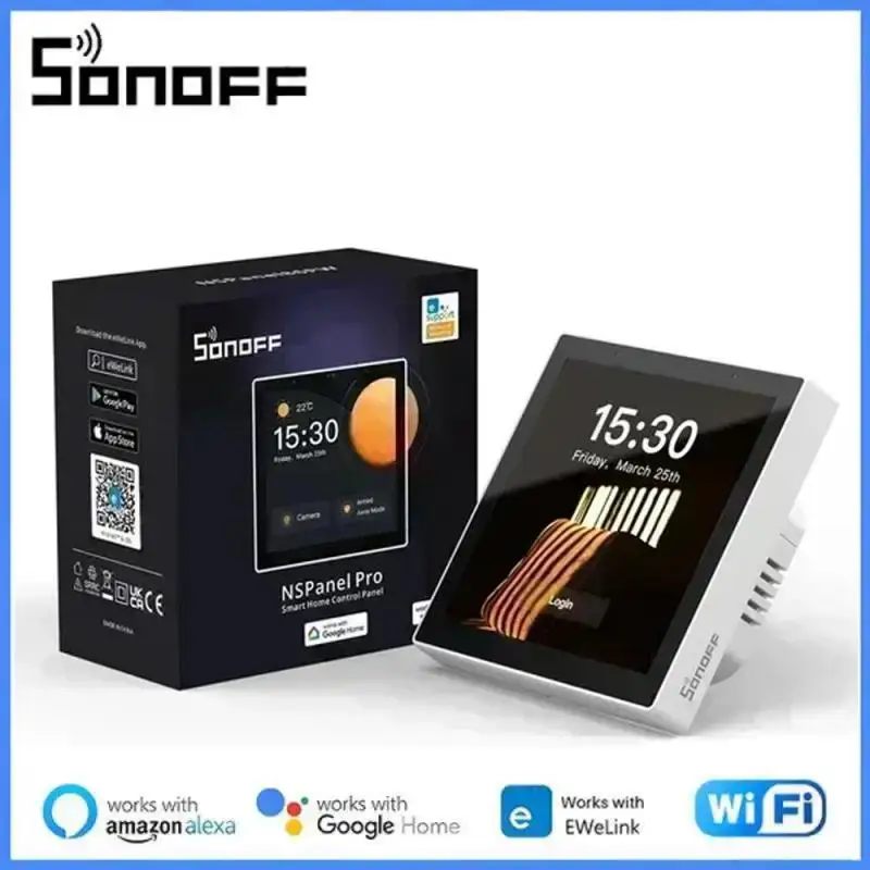 Sonoff Ewelink Nspanel Pro Zigbee 3.0Smart Home Pannello Di Controllo Alexa Google Home Thermostst Consumo Energetico Modulo Interruttore Fai Da Te