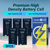 5pcsStellarXcell Without BMS Flex High Capacity Battery For Spot-Welding For iPhone X Xs Max Xr 11 12 13 14 15 Mini Plus Pro - Image 2