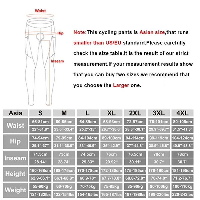 Men MTB Cycling Bib Pants Autumn Breathable Lycra Sports Bicycle Trousers Tights