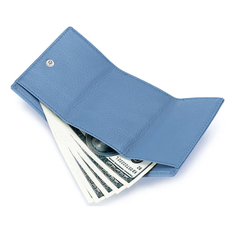 Small Wallet Women's Genuine Leather Japanese Wealth RFID Coin Bag Money Clip Mini Wallets Short Purse Fashion Design Pack Case
