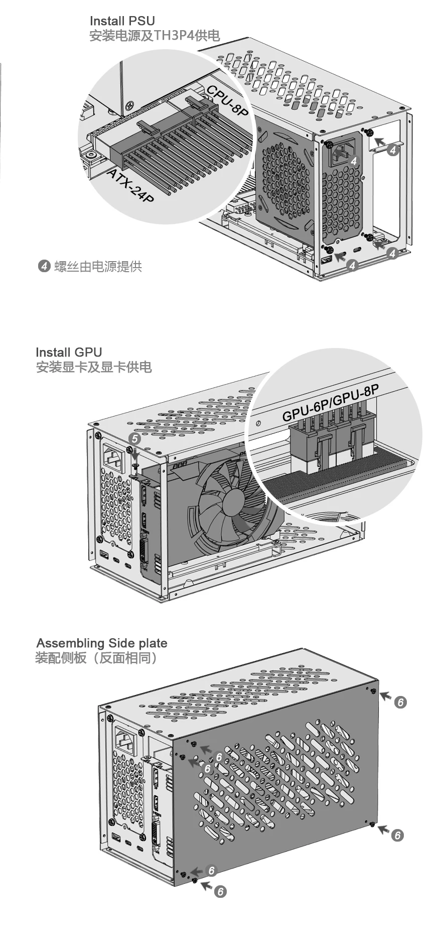 de placa gráfica externa, eGPU Chassis para