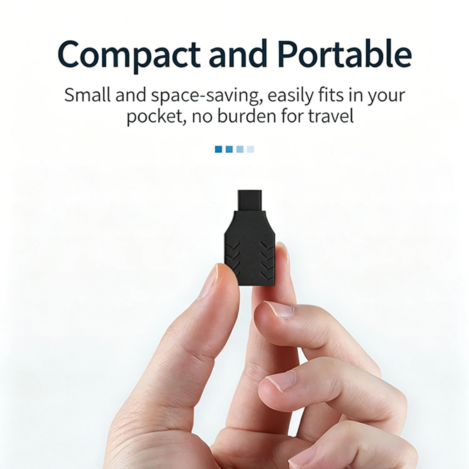 High-Speed USB C to USB 3.1 Adapter - Type C Male to USB A Female All-Plastic OTG Connector for Fast Data Transfer and Charging