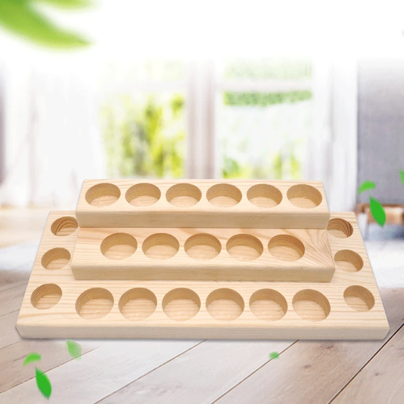 Bamboo Essential Oil Storage Rack Organizer Display Suitable For Duoteri Oil  Bottle 15m, Multi Hole Position 6/24 Grids Optional - AliExpress