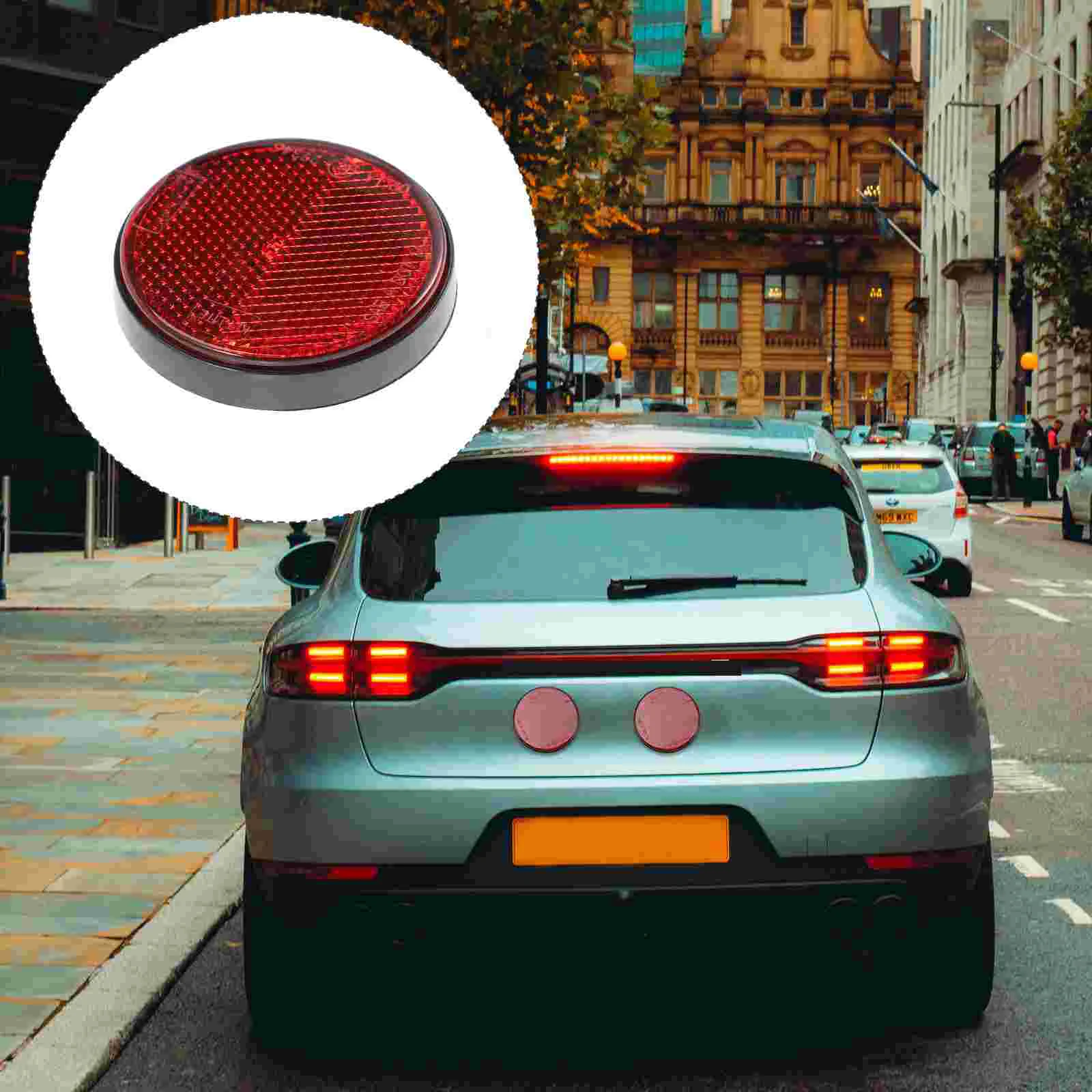 

Round Reflector Reflectors for Post Driveway Reflective Markers Car Red Universal Truck Industrial Warning Signs Emblems