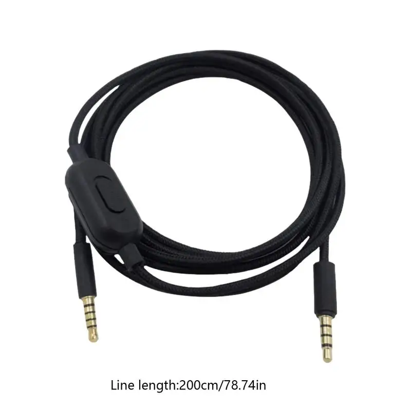 Detachable 2m Audio Cable for Gaming Headsets