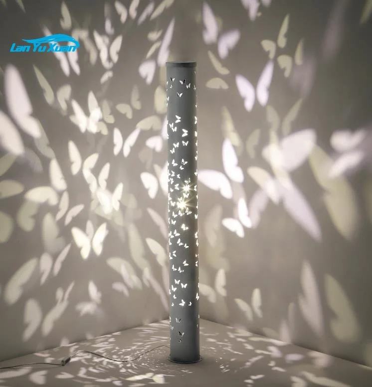 

2022 New LED Home Corner Projection Lamp Creative Minimalist Floor Lamp Butterfly and Shadow Atmosphere Lamp