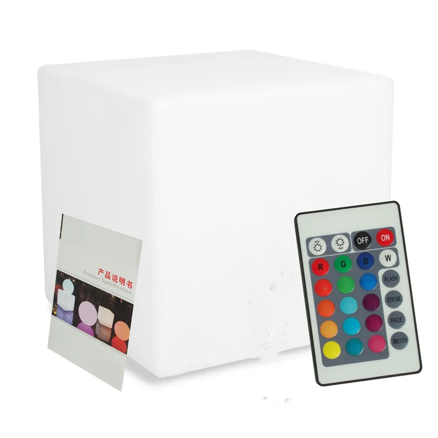 LEDキューブ型ランプ,バッテリー駆動,リモコン,16色,バー,結婚式