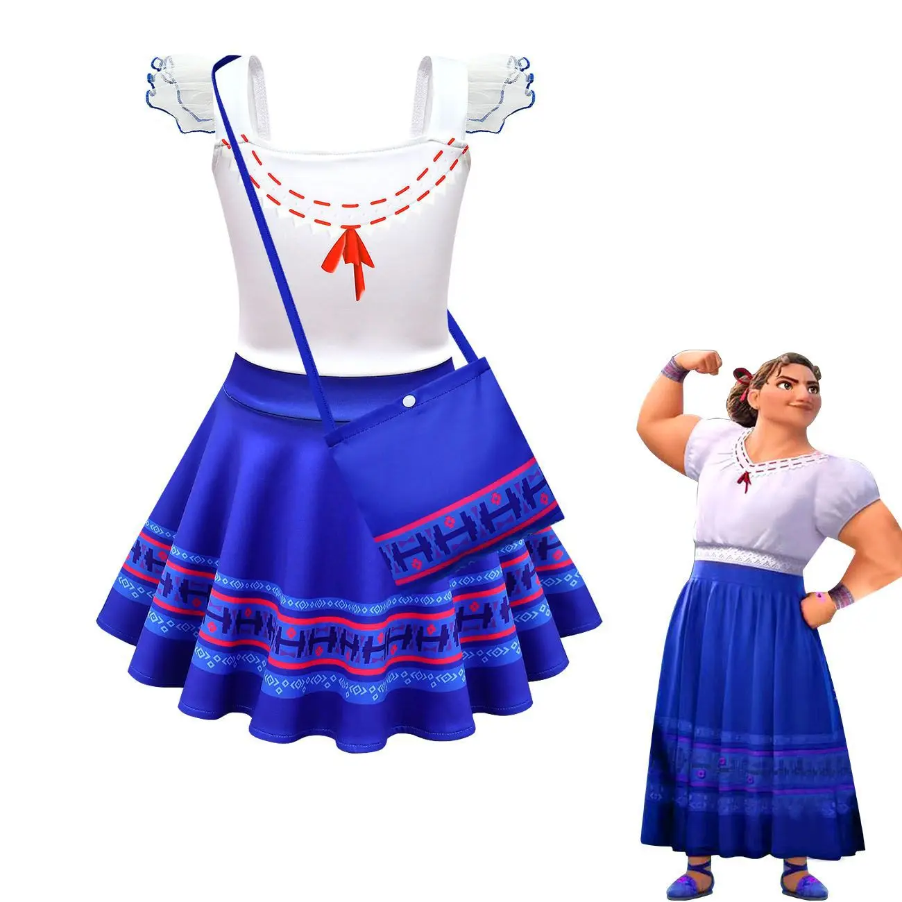 2021 New Charm Mirabell Madrid Animation Costume Girls Princess Dress Halloween Carnival Cosplay Costume long skirt top design for baby girl