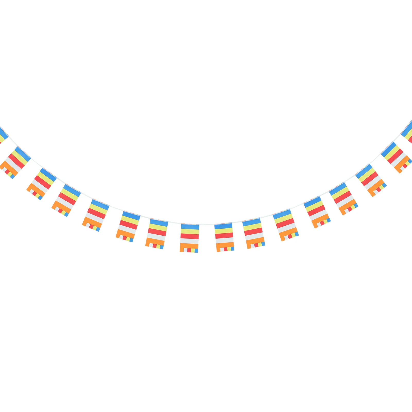 Tempio Preghiera Buddha Preghiera Bandiera Affermazione Preghiera Bandiere Affermazione Bandiere Tradizionali Cinque Elementi Bandiera Bandiera Preghi