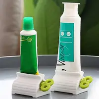 Household Toothpaste Squeeze Toothpaste Tube Squeezer Press Bathroom Supplies Artifact Squeezer Clip- Toothpaste Lazy Device 2