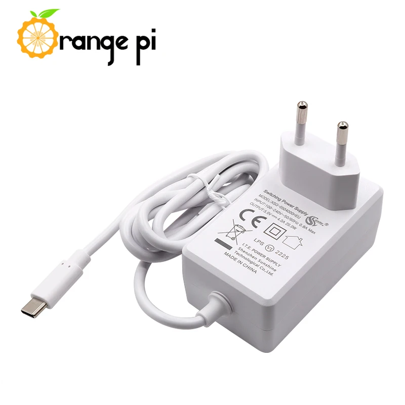 Fonte de Alimentação dc 20w Usb tipo c Adaptador de Alimentação ue Eua uk Plug para Orange pi Plus5bb4lts800 Carregador de Energia 5v 4a - Imagem 3