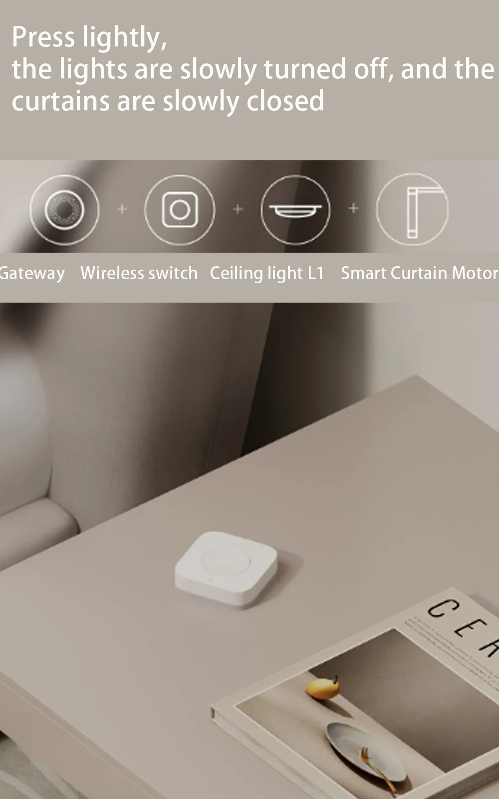 Smart Ceiling Light L1 Zigbee Adjustable Color Temperature Smart Home Intelligen