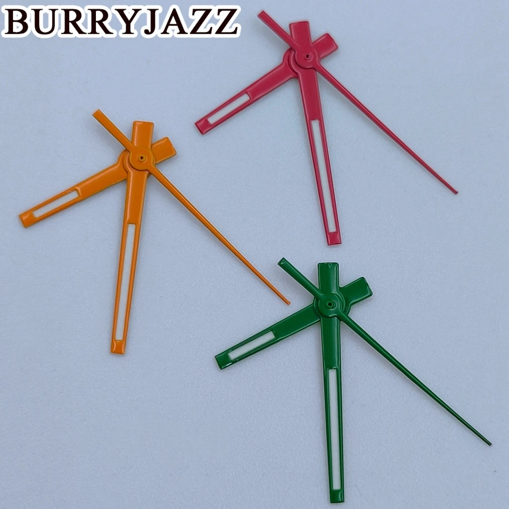 BURRYJAZZ NH35 NH36 NH38 7S26 7S36 4R35 4R36 Uhrzeiger Silber Gold Blau Roségold Grün Rot Orange Lila Zeiger Grün Leuchtend – Detail 4