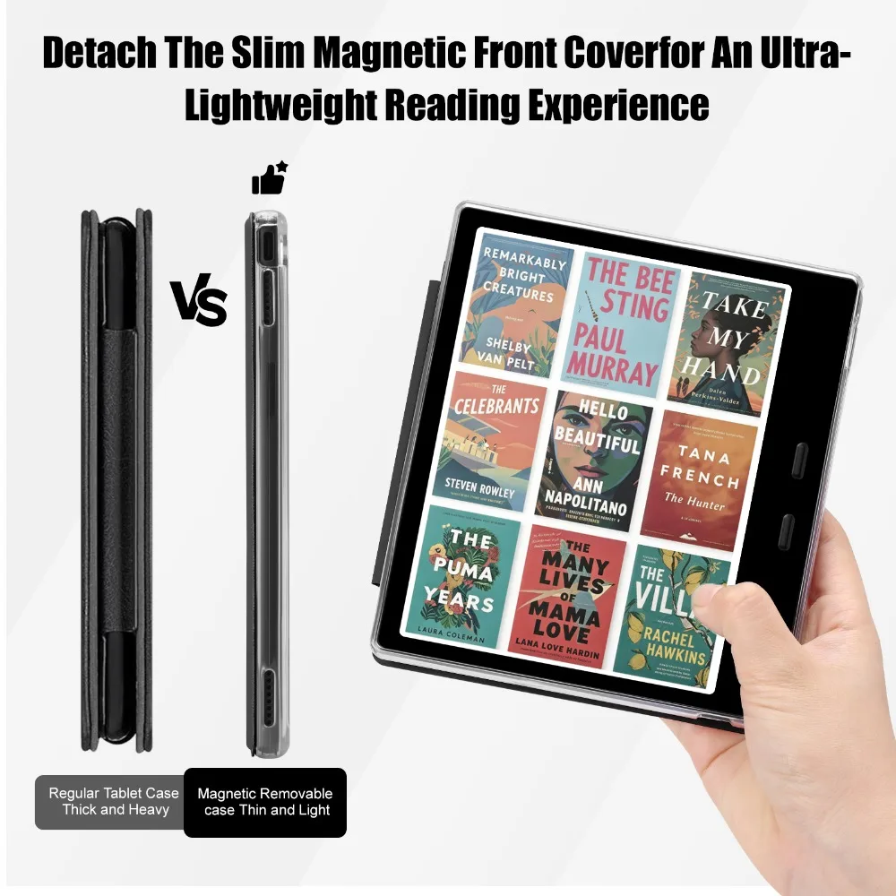 Acrylic Back 7 eBook Flip Book Case Cover