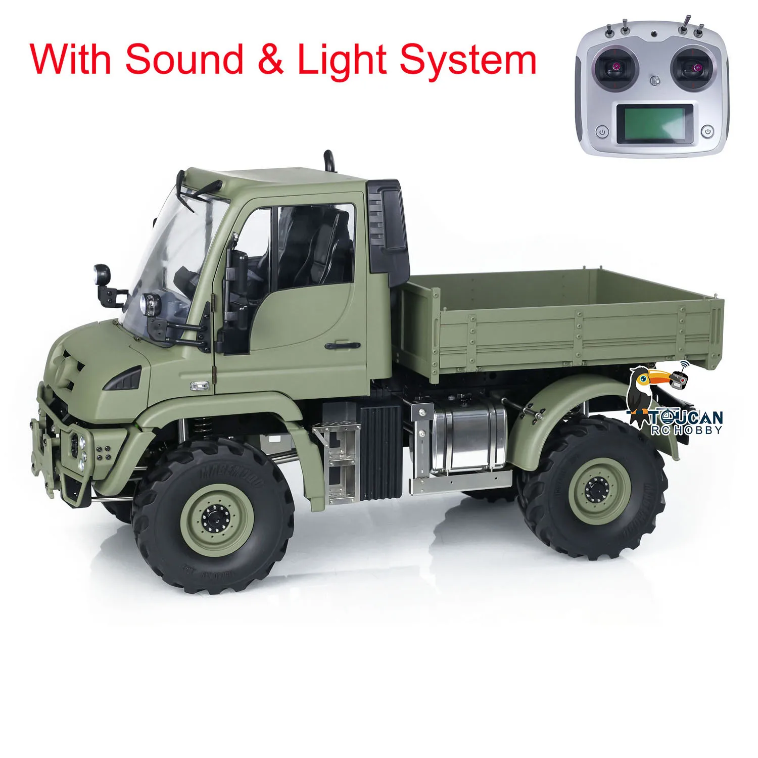 In Stock 1/10 Metal U423 4x4 RC Off-road Vehicle Bucket Radio Rock Crawler Car Light Sound 2 Speed Transmission Finished Model 2